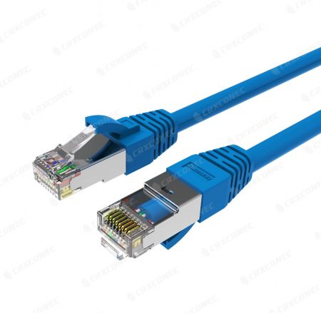 Kabel patchowany skrętka ekranowana kategorii 6A - Kabel patchowy sieciowy Ethernet Cat.6A STP