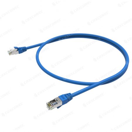 Kabel patch ethernet STP Cat.6A kabel patch berpelindung
