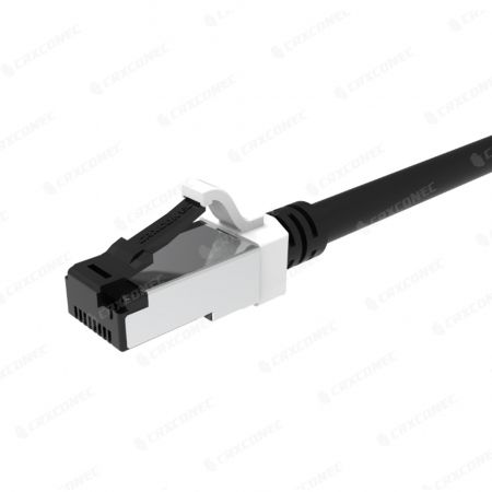 Cat6a 26awg slim type shielded network patch cable for high density patch panel