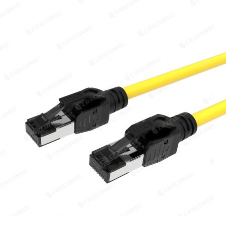 Cable de conexión RJ45 Cat8 STP 8p8c - Cable de conexión Cat.8 STP amarillo