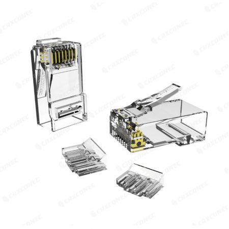 Cat.6 UTP Modular Plug With Insert 6 Up/ 2 Down-1 RJ45 Connector
