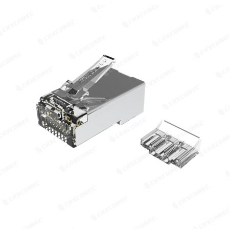 Cat6 STP RJ45 Connector With Insert 6 Up/ 2 Down - Cat.6 STP RJ45 Connector With Insert 6 Up/ 2 Down