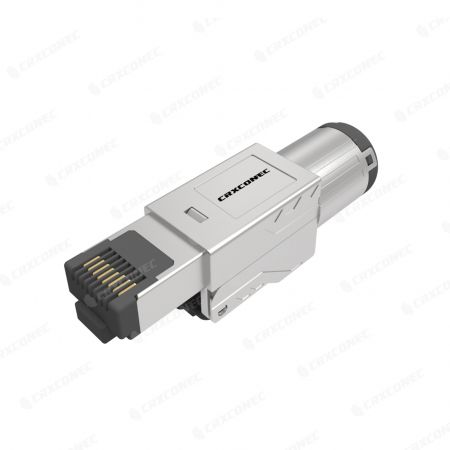 Toolless Industrial RJ45 Connector 7.5mm- 9.5mm 10G