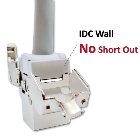 جک کیستون Ethernet 4PPoE Enhanced Cat6A STP بدون نیاز به ابزار با طراحی دیوار IDC