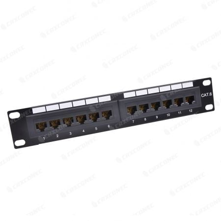 Cat6 12 port UTP 180 degree IDC module panel - Wall mount keystone patch panel cat6 for cabling