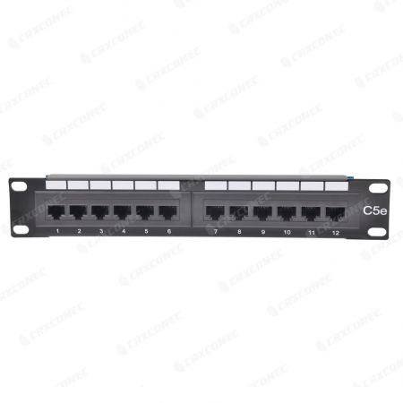 Wall Mount Cat5e 12 Port UTP 10 inch Network Panel - C5E UTP wall cabinet keystone panel with 12 port