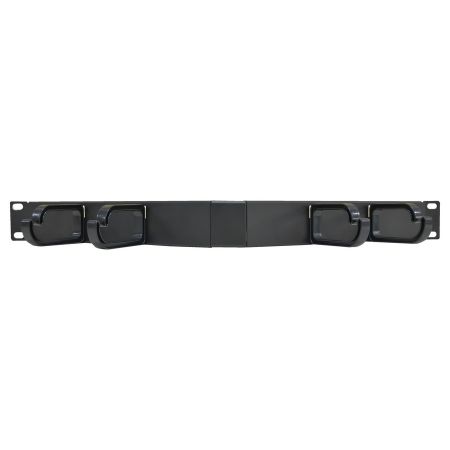1U cable management for rack mounting
