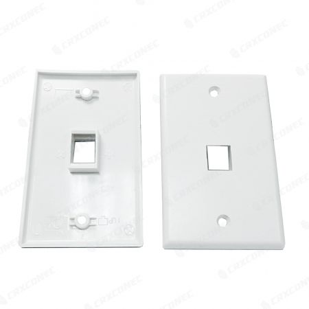American Style 1 Port RJ45 Faceplate Frame 114*70MM Ethernet Faceplate
