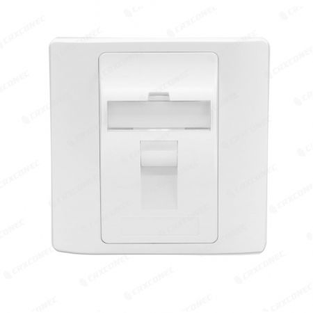 British Style 1 Port Angled Ethernet Wall Plate 86*86MM - British Style 1 Port Angled Wall Plate 86*86MM