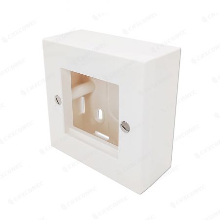 British Style Back Box 86*86*27MM For Ethernet Connection