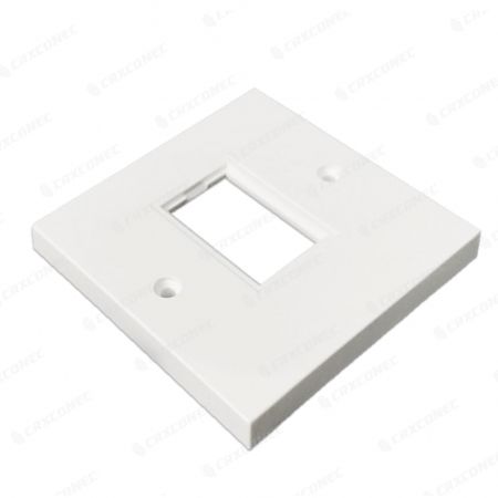 LJ6C British Style Snap-In 1 Port Faceplate Frame 86*86MM For Ethernet Connection