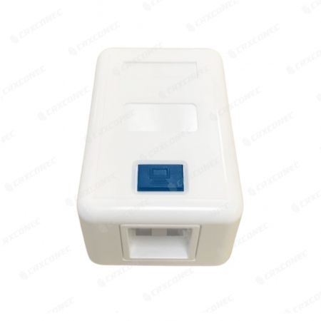 Ethernet Network RJ45 Single Gang Surface Mount Box with ICON