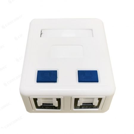 Wall blank 2 Port Surface Mounted Box for RJ45 keystone network