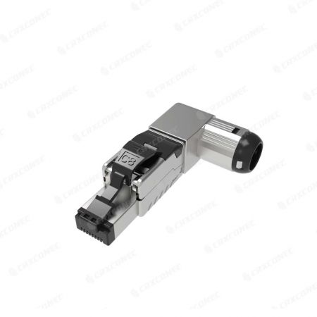 Cat6 STP RJ45 Connector With Insert 4 Up / 4 Down  Advanced Fiber Cabling  & Data Center Infrastructure from CRXCONEC