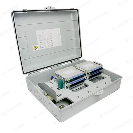 IP55 FTTH Outdoor SC LC 48 Core Fiber Distribution Box For Optical Connection