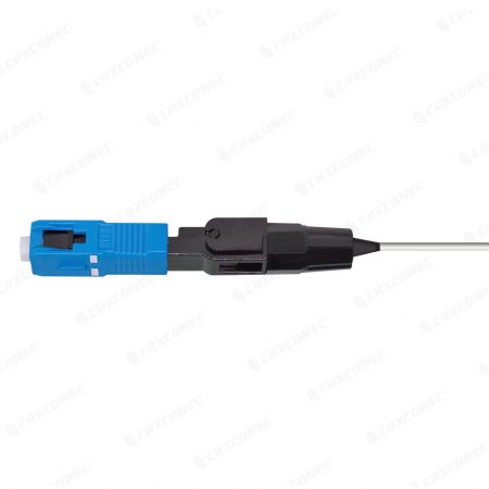 Connecteur rapide pré-intégré à fibre optique SC UPC pour câble de 0,9 mm - Connecteur rapide de terrain à fibre SC UPC monomode