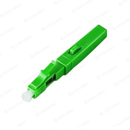 LC APC Connettore ottico rapido installabile sul campo per cavo di discesa - Il connettore rapido SM LC APC è adatto per cavi piatti in fibra da 2,0/3,0 mm.