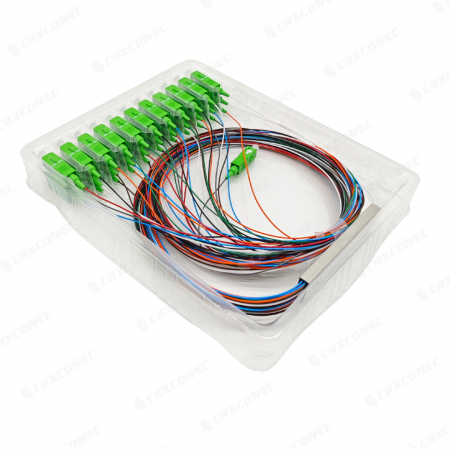 اسپلیتر PLC فیبر نوری لوله فولادی تک‌حالت 2x32