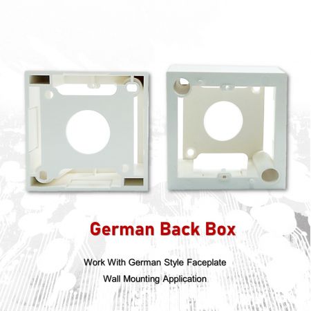 Back Box For File Module German Style Back Box 82*82*42MM | Advanced Fiber Cabling & Data Center ...