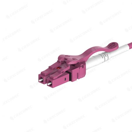 Cable de fibra óptica OM4 para router de LC a ST multimodo dúplex  50µm/125µm, 1m