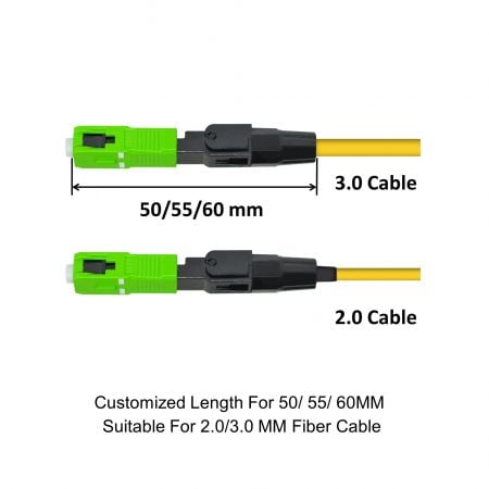 Cable de fibra óptica SC APC/ SC UPC, de 2 m, para acom