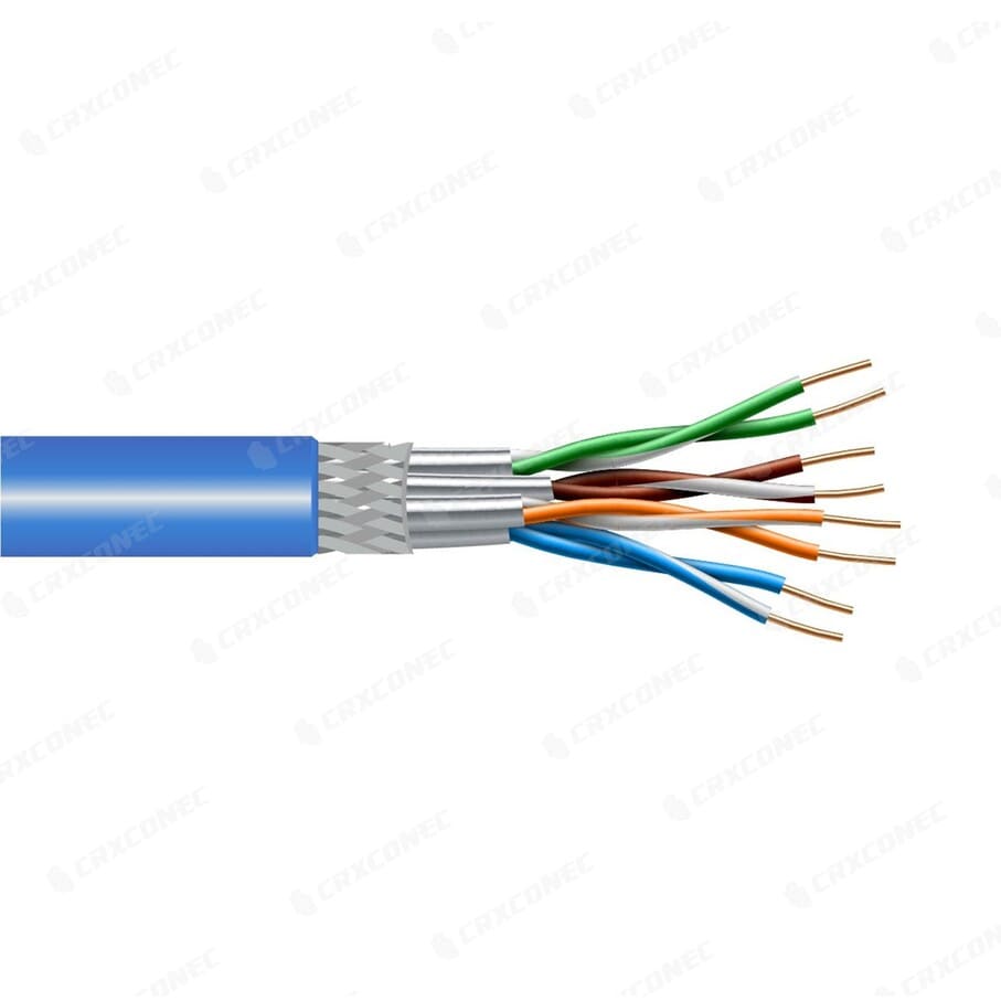 Câble Ethernet Cat6A S/FTP avec revêtement en PVC PRIME  Infrastructure  avancée de câblage de fibres et de centre de données de CRXCONEC