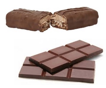 Упаковка шоколадных батончиков