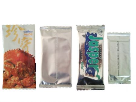 單片濕巾全自動包裝 - wet tissue packaging
