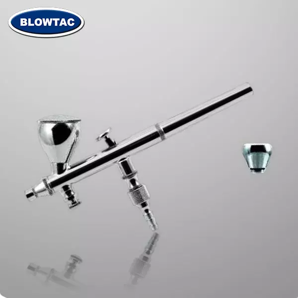 Aerógrafo de alimentação por gravidade de dupla ação com válvula de controle de ar