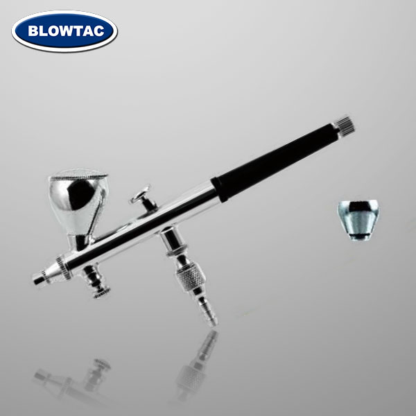 Aerógrafo de alimentação por gravidade de dupla ação com válvula de controle de ar