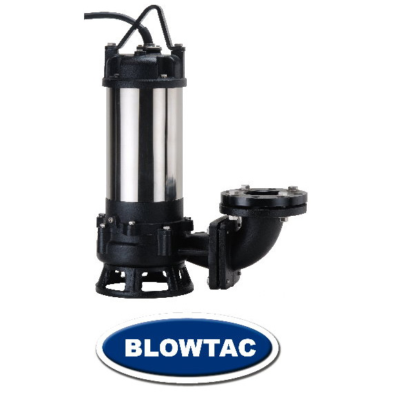 ปั๊มน้ำเสียที่จมใต้น้ำแบบตัด