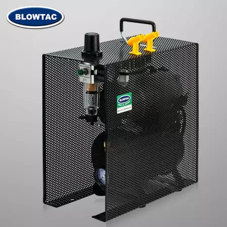 Compressor de ar mini de cilindro único com tanque e capa