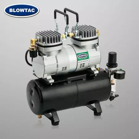 Compressore d'aria Mini a Doppio Cilindro con Serbatoio