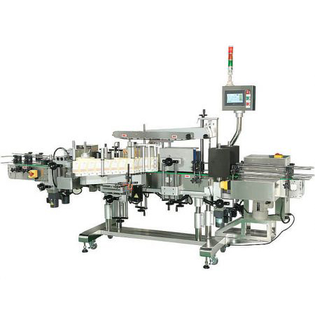 Front & Back Labeling Machine - The CY-3000 automatic front and back labeling machine, a high-speed dual-side labeler for industrial packaging lines.