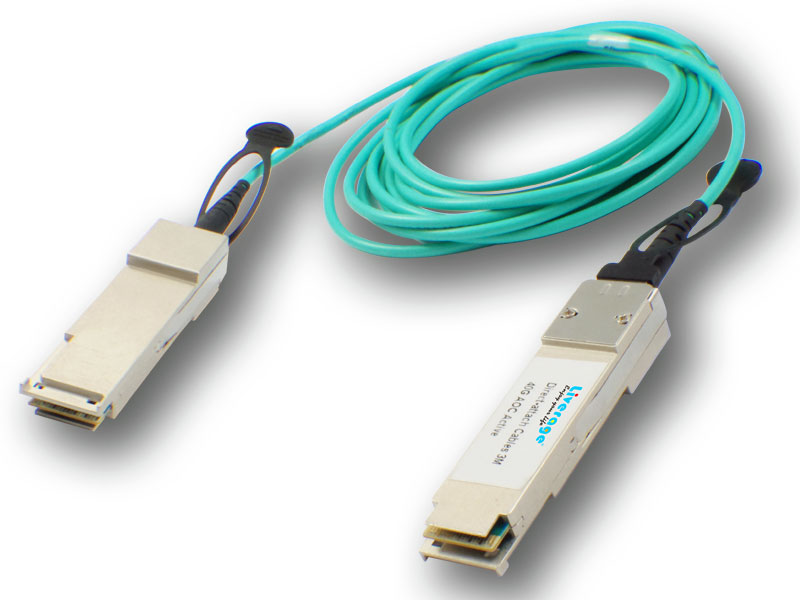 El cable óptico activo se puede definir como un cable de fibra óptica terminado con transceptores ópticos en ambos extremos.