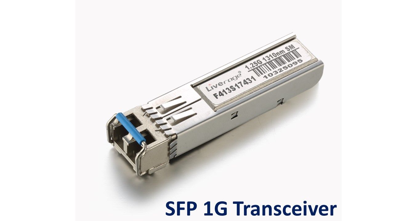 SFP med hastighetsrate opptil 1Gbps og overføring opptil 120km.