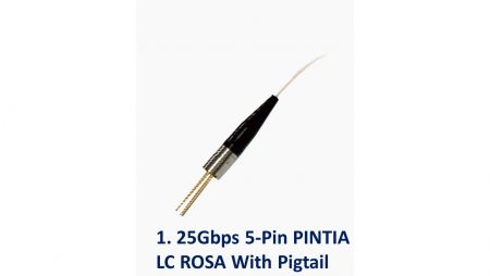 1. 25Gbps 5ピン PINTIA LC ROSA ピグテイル付き - 1. 25Gbps 5ピン PINTIA LC ROSA ピグテイル