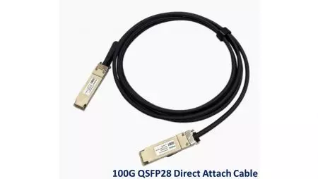 Cabo de conexão direta QSFP28 de 100G