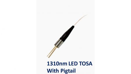 1310нм светодиодный TOSA с оплеткой - 1310 нм светодиод с пигтейлом TOSA