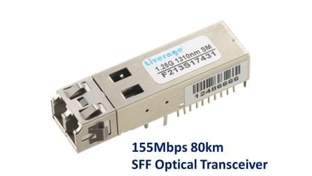 155 Mbps 80 km SFF optisk transceiver
