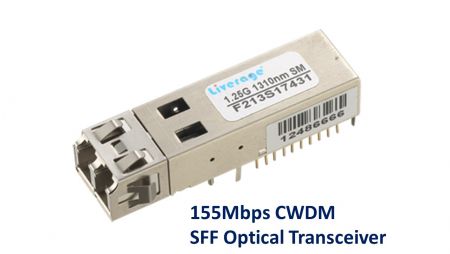 155 Mbps CWDM SFF Optisk sändare-mottagare