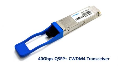 Transceptor QSFP+ CWDM4 de 40 Gbps - El módulo transceptor CWDM4 QSFP+ diseñado para comunicaciones ópticas de fibra de 2 km.