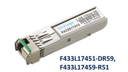 Transceptor óptico SFP bidirecional ZX 1G 1510nm/1590nm