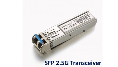 SFP 2,5G Transceiver - SFP mit einer Geschwindigkeitsrate von bis zu 2,5 Gbps und einer Übertragungsdistanz von bis zu 110 km.