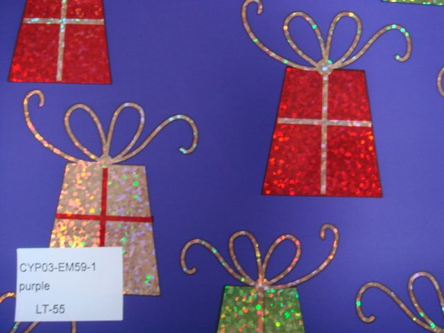 60gram metallized paper printed with Gift Boxes pattern for your selected Christmas gifts wrapping