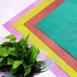 non-woven color custom printed flower wrapping paper