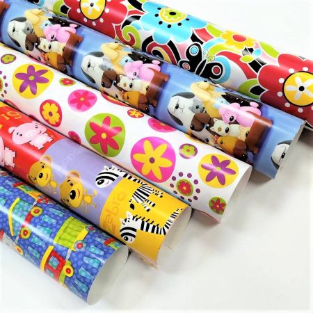 Beautiful flower designs printed everyday gift wrapping paper rolls