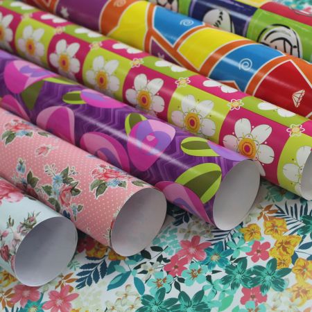 Fancy flower design everyday gift wrapping paper rolls
