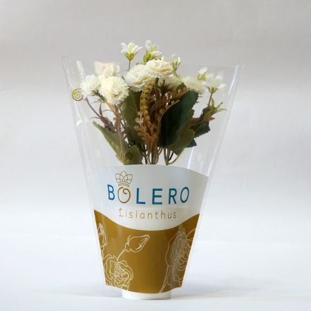 custom design logo print plastic biodegradable flower pot sleeves for plants