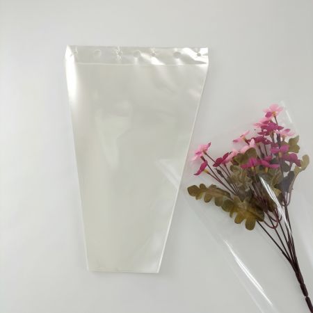 clear transparent cpp bopp flower sleeves for fresh flower bouquets